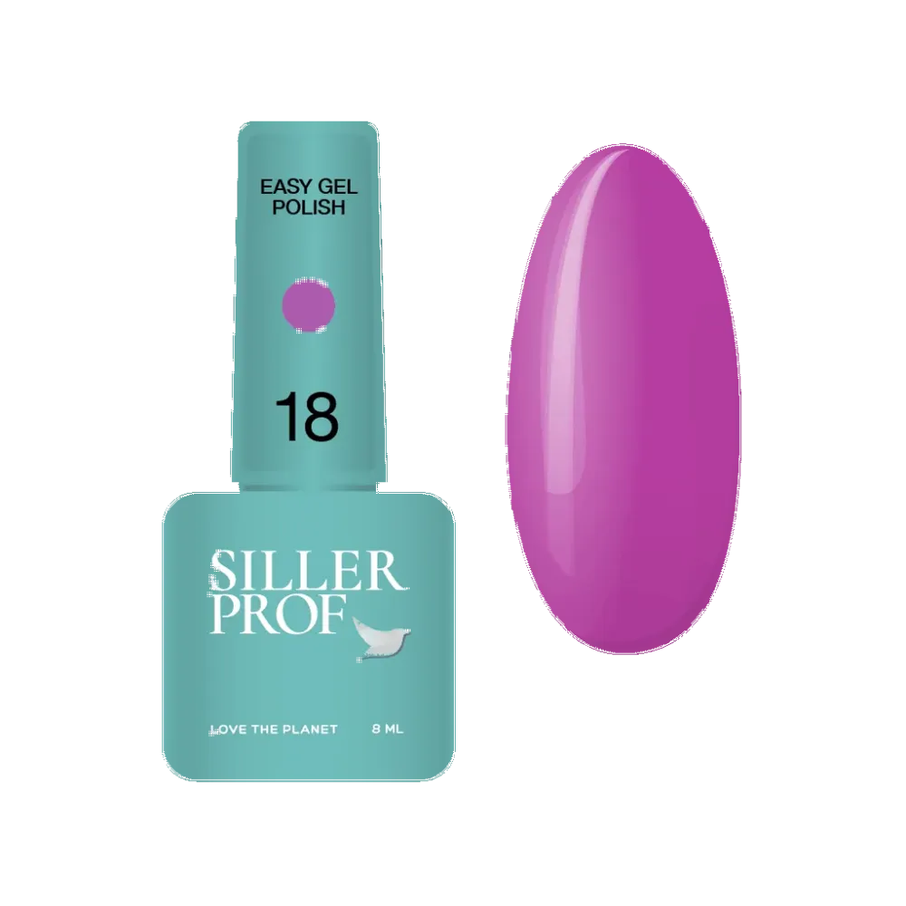Gel lak EASY (3 u 1) №18 8 ml Siller