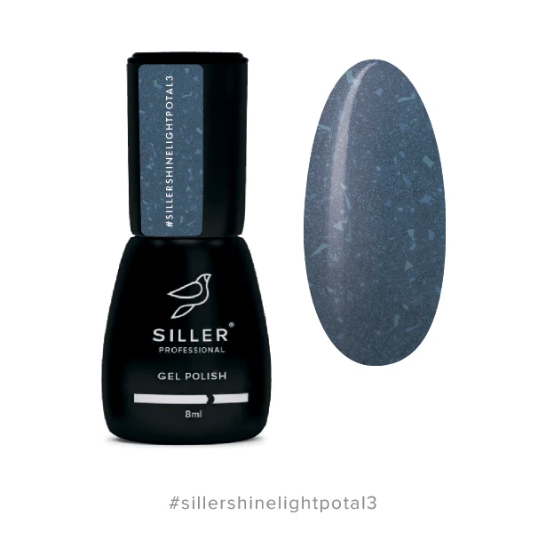 Gel lak Shine Light POTAL №3 8 ml Siller