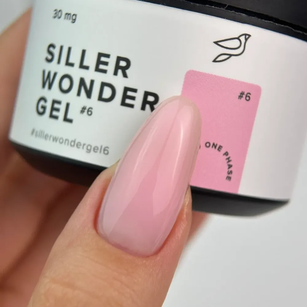 Gel WONDER One Phase UV/LED br. 6 30 ml Siller