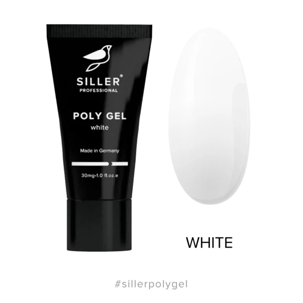 PolyGel Bijeli 30 ml Siller