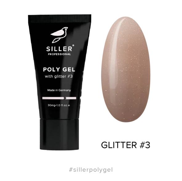 PolyGel sa šljokicama №3 30 ml Siller