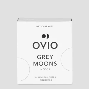 Sive platinaste kontaktne leće, mjesečne grey moons br.2 Ovio
