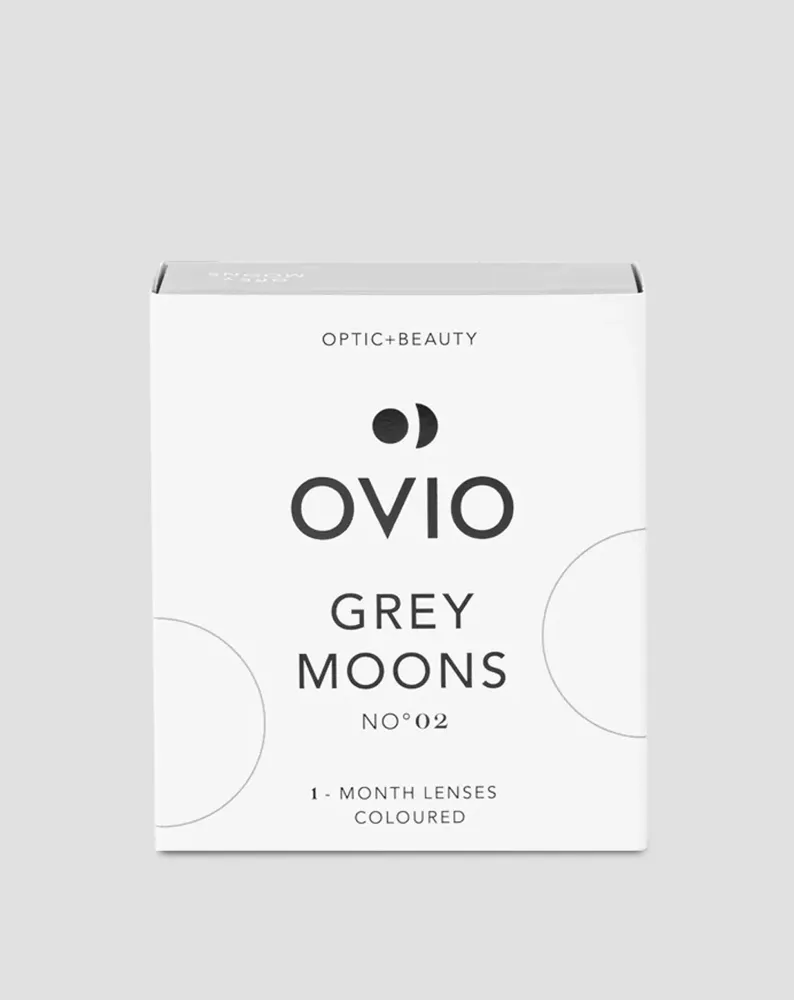 Sive platinaste kontaktne leće, mjesečne grey moons br.2 Ovio