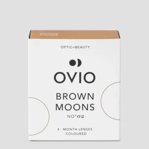 Smeđe kontaktne leće u boji lješnjaka mjesečne zero brown moons br. 2 Ovio