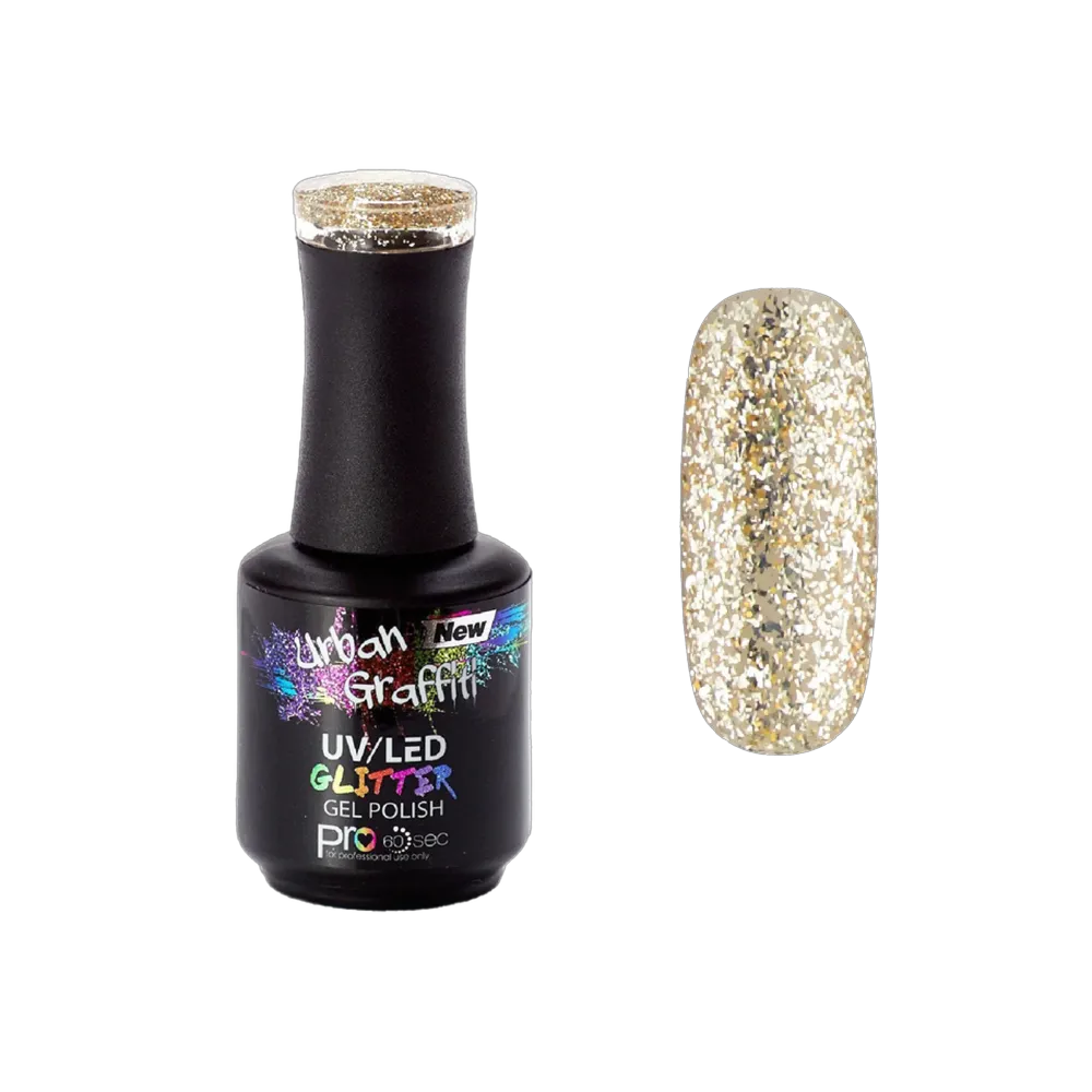 Sphinx - UGGP-A0917 Urban Graffiti - Zlatni Chunky Glitter Gel Lak - 15ml