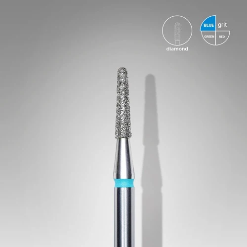 Dijamantna freza, “Stožac” zaobljena, 1.8*8.0 mm, Plava, STALEKS