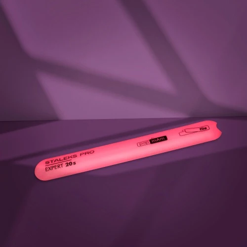Kosi plastični turpija za nokte, ravna baza Staleks Pro Expert 20s, SPBE-20S