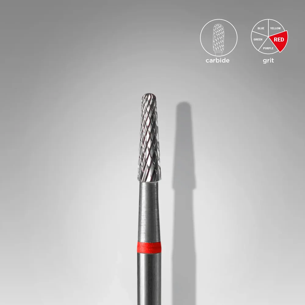 Tvrdometalna freza "Mini Cone” 2.3*8 Crvena STALEKS