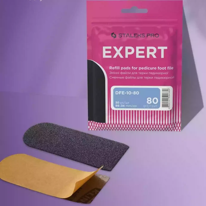 Zamjenske turpije za metalnu turpiju za stopala Staleks Pro Expert 10, 80 grit DFE-10-80