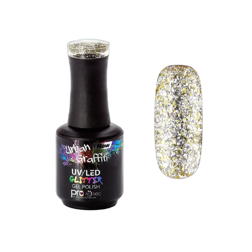 Star Dust - UGGP-A0906 Urban Graffiti srebrni i zlatni sjajni gel lak 15ml