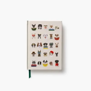 Studious Dogs Embroidered Journal