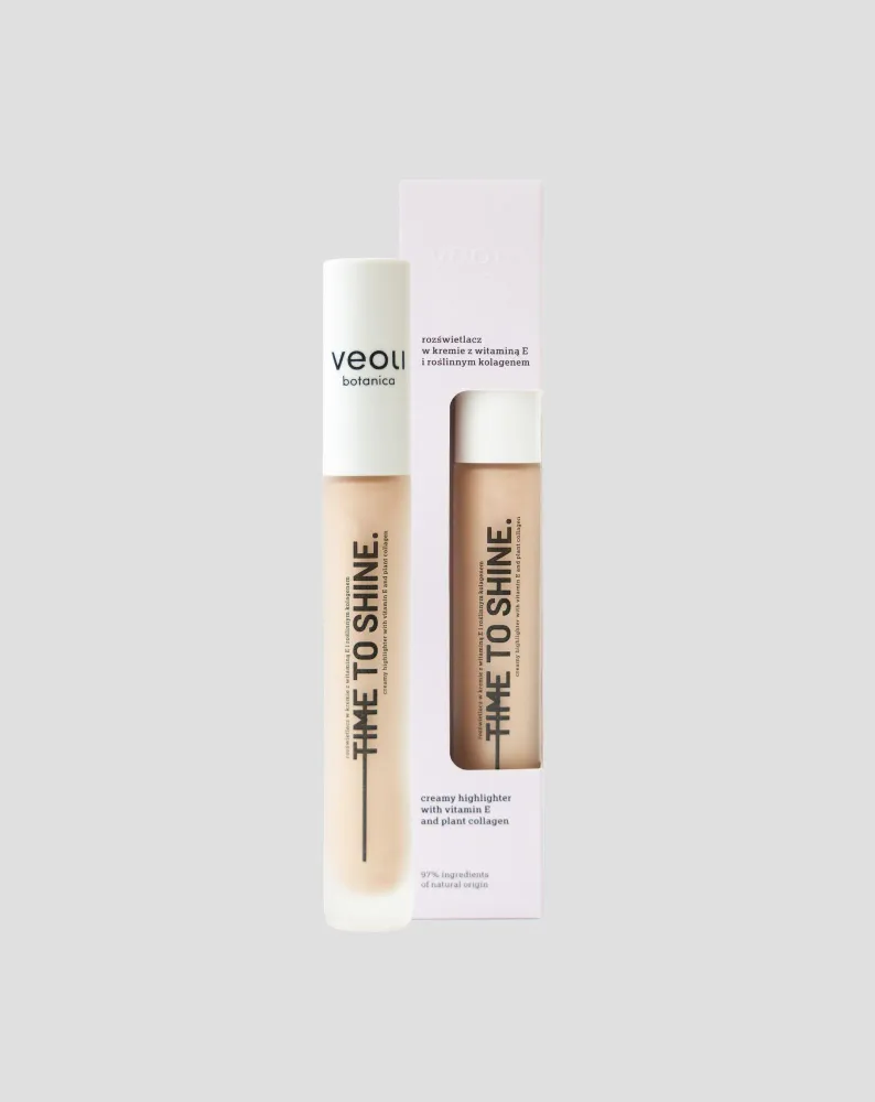 Time to shine kremni highlighter s vitaminom E i biljnim kolagenom Veoli Botanica