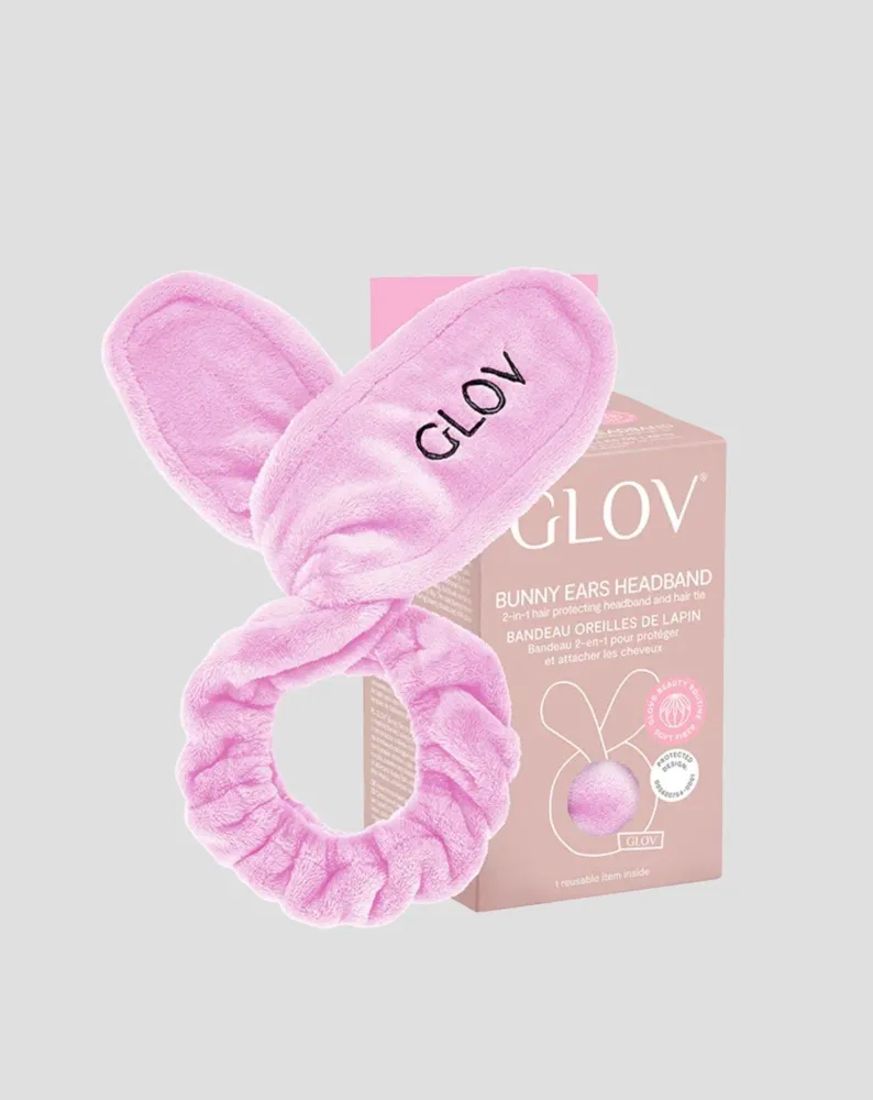 Traka za kosu koja olakšava njegu, u obliku zečjih ušiju Bunny Ears Pink Glov
