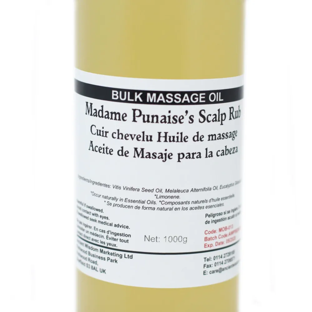 Ulje za masažu vlasišta 1 kg – Madame Punaise