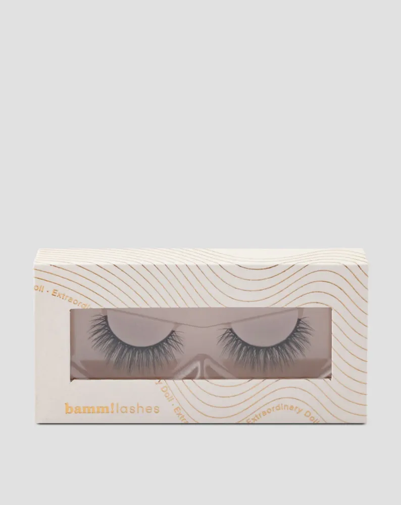 Umjetne trepavice na 2D traci za višekratnu upotrebu, prirodni učinak Extraordinary Doll Bamm!Lashes