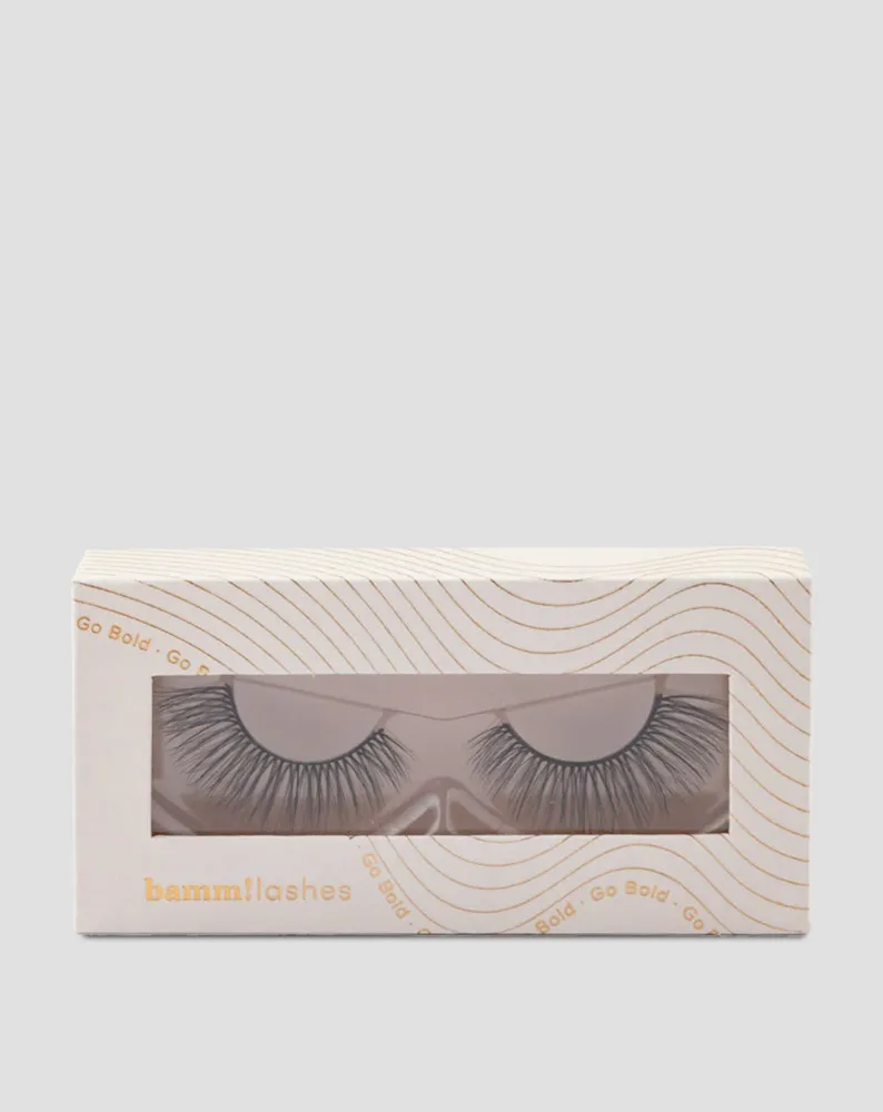 Umjetne trepavice na 2D traci za višekratnu upotrebu, vrlo mekane Go Bold Bamm!Lashes