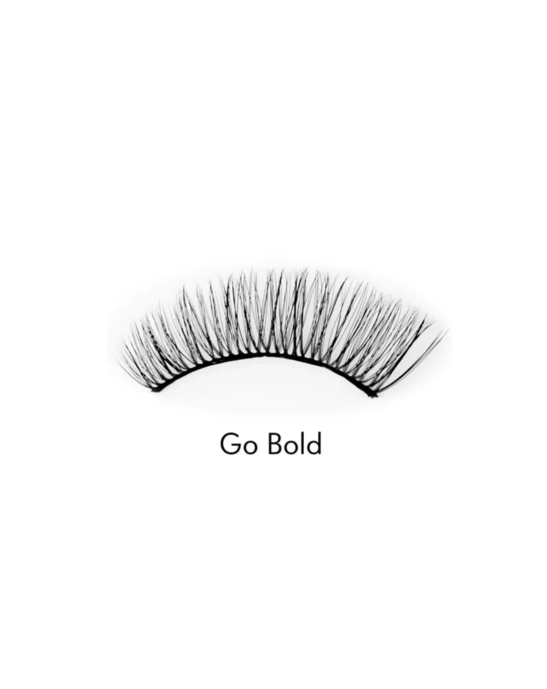Umjetne trepavice na 2D traci za višekratnu upotrebu, vrlo mekane Go Bold Bamm!Lashes