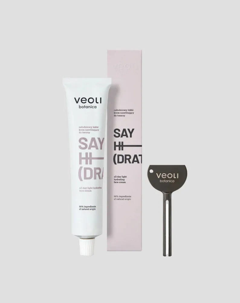 Veoli Botanica cjelodnevna lagana hidratantna krema Say hi (dracija) za lice