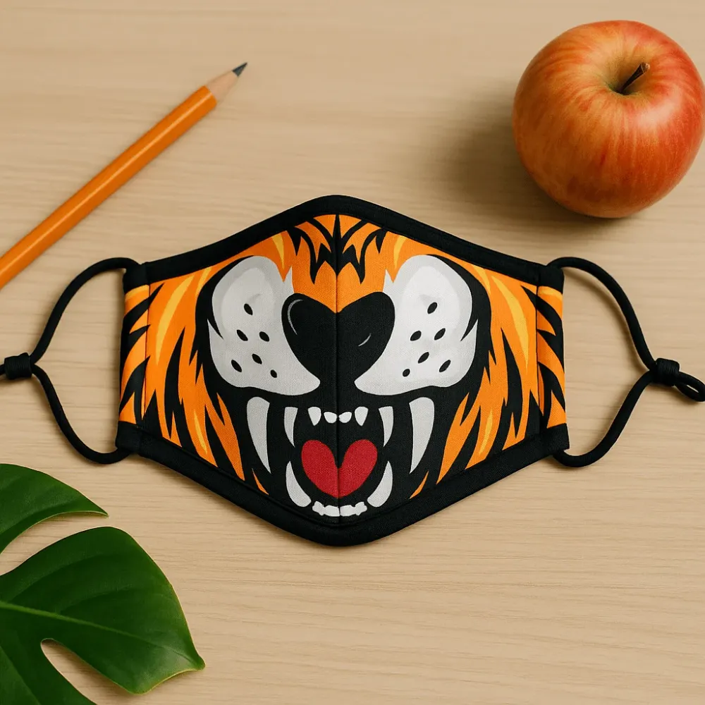 Višekratna dječja maska za lice, uzorak tigra