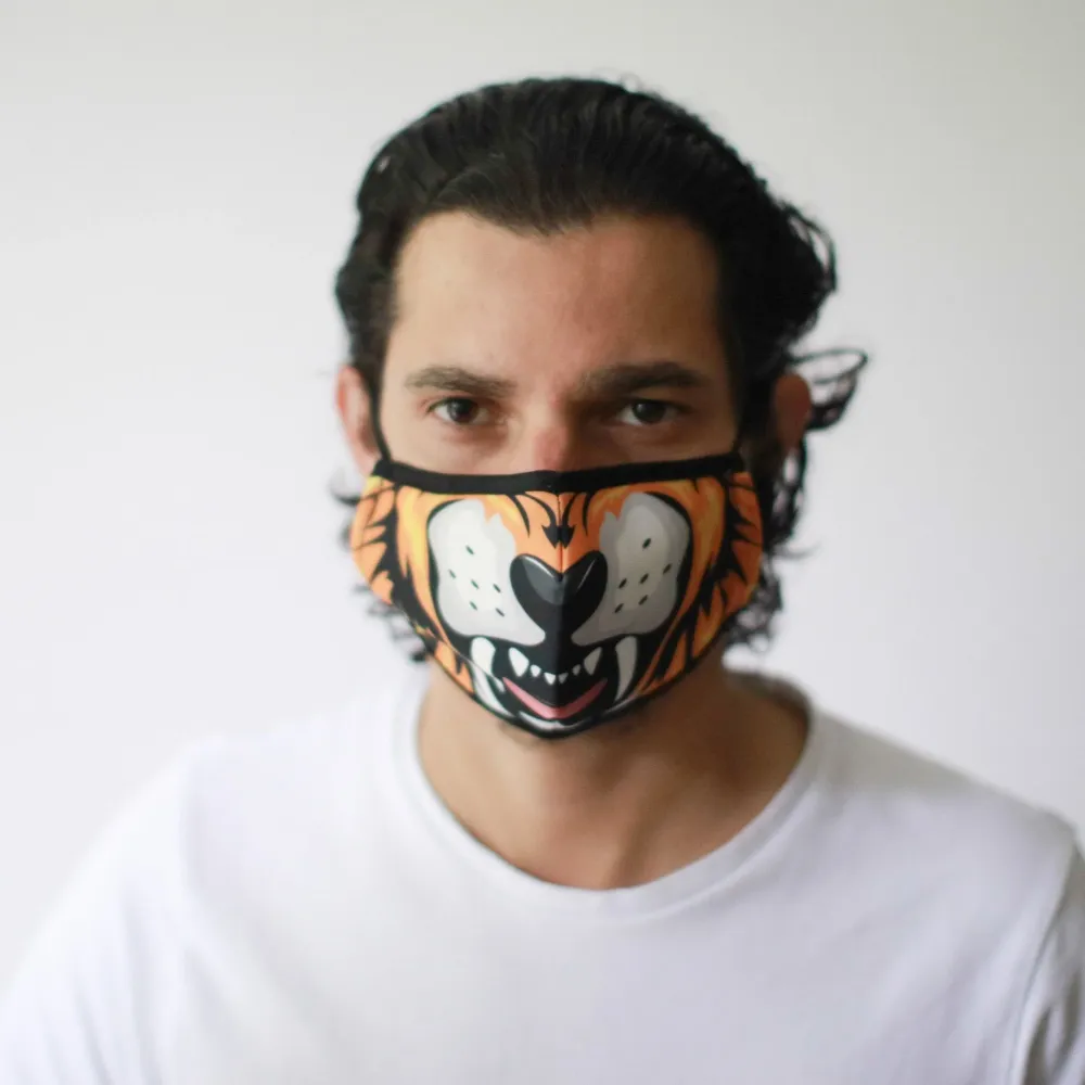 Višekratna dječja maska za lice, uzorak tigra