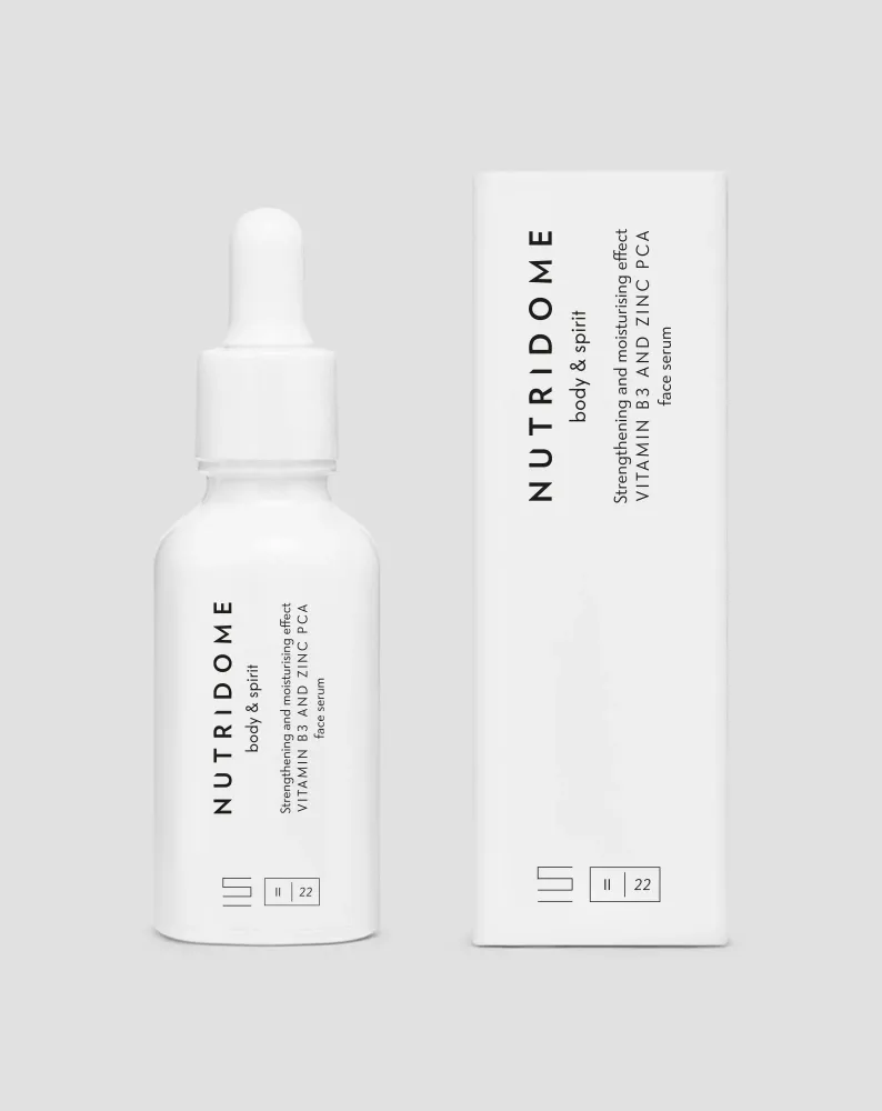 Vitamin B3 10% i cink 1% Nutridome serum za lice protiv akni