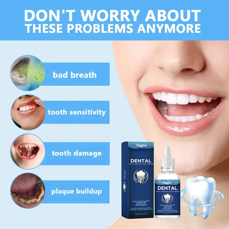 YaGoo™ Fluoride-Free Hydroxyapatite Tooth Armor Drops & Enamel Repair, Whitening & Fresh Breath