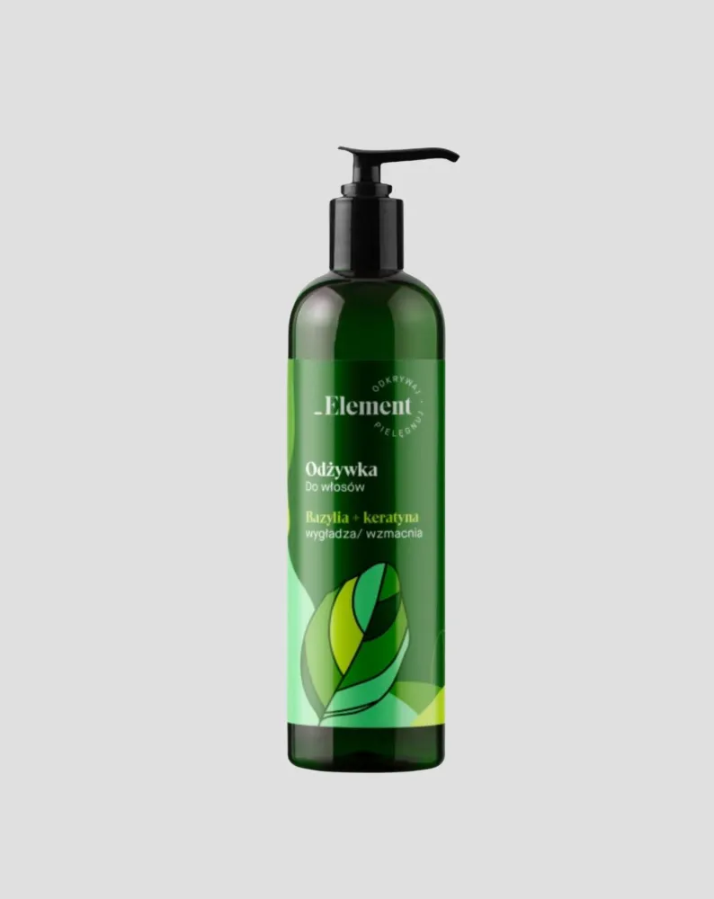 Zaglađujući i jačajući regenerator s keratinom i ekstraktom bosiljka Element