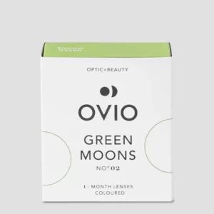 Zelene kontaktne leće u boji akvamarina i mente green moons br. 2 Ovio