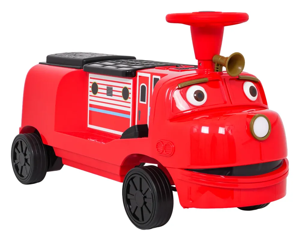Lokomotiva na akumulator "Red Station" - dvosjed - crvena
