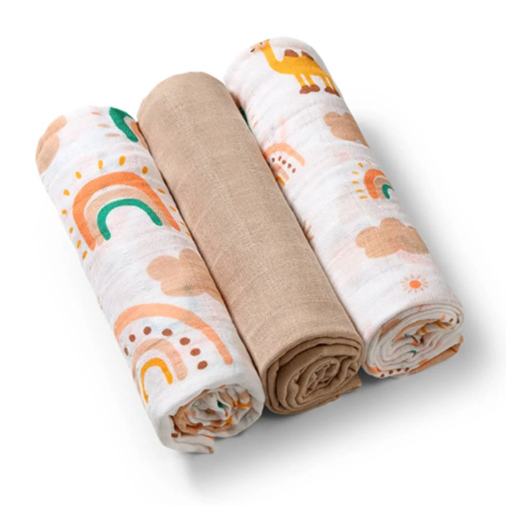 BabyOno Tetra pelene Muslin Duga, bež