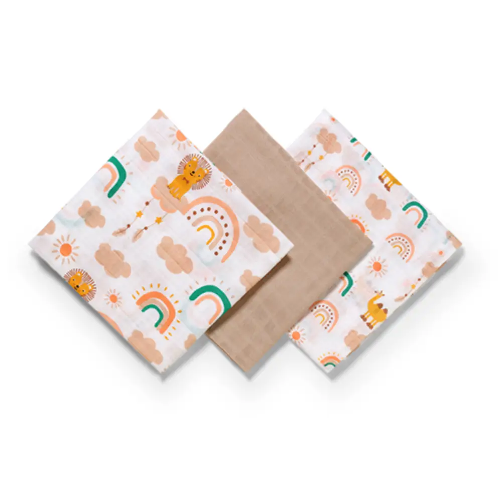 BabyOno Tetra pelene Muslin Duga, bež