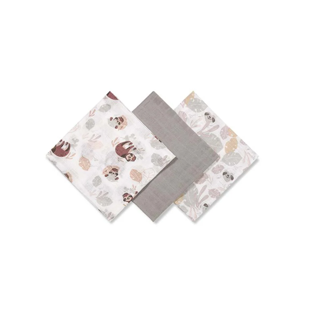 BabyOno Tetra pelene Muslin Ljenjivac, sive