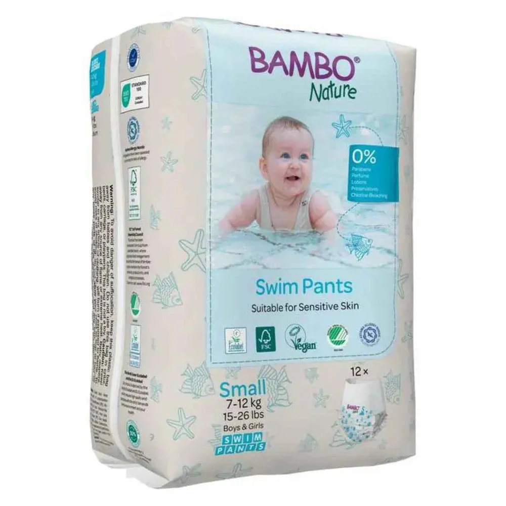 Bambo Nature® Kupače gaće Veličina S (7-12 kg) 12 kom