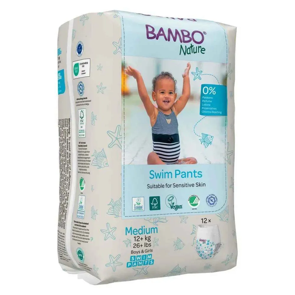 Bambo Nature® Kupače gaće Veličina M (12+ kg) 12 kom
