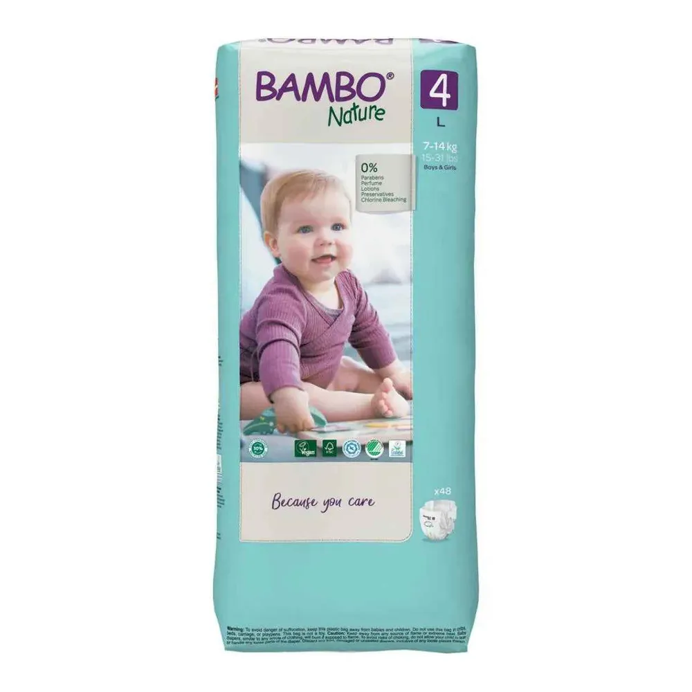 Bambo Nature® Pelene Maxi Veličina 4 (7-14 kg) 48 kom