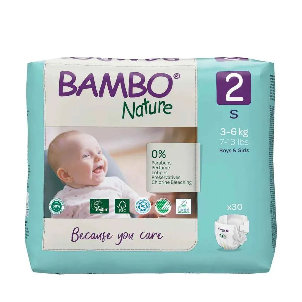 Bambo Nature® Pelene Mini Veličina 2 (3-6 kg) 30 kom