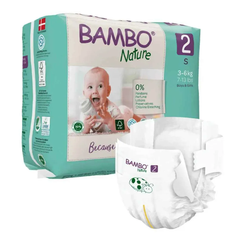 Bambo Nature® Pelene Mini Veličina 2 (3-6 kg) 30 kom