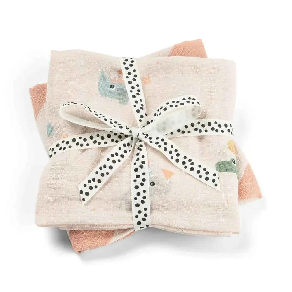 Done Deer® Komplet tetra pelena Celebration Powder 65x65