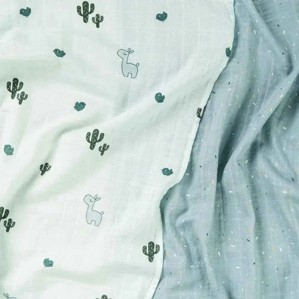 Done Deer® Komplet tetra pelena Lalee Blue 65x65