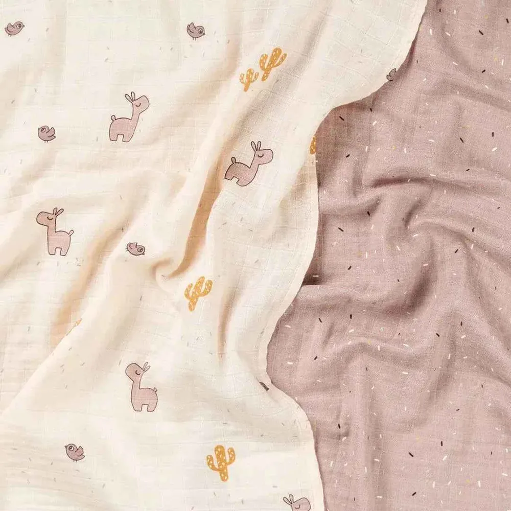 Done Deer® Komplet tetra pelena Lalee Powder 65x65