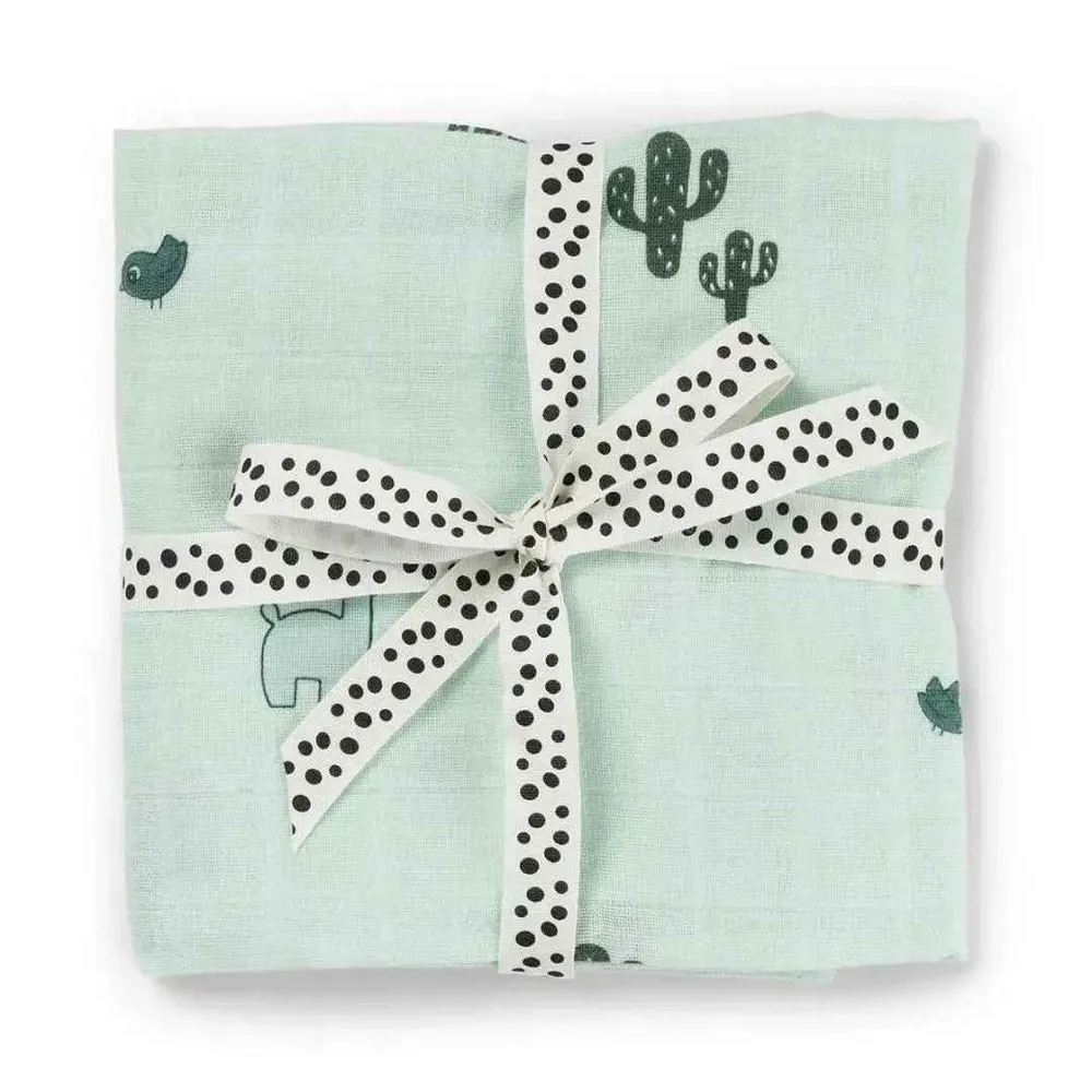 Done Deer® Pelena za povijanje Lalee Blue 120x120