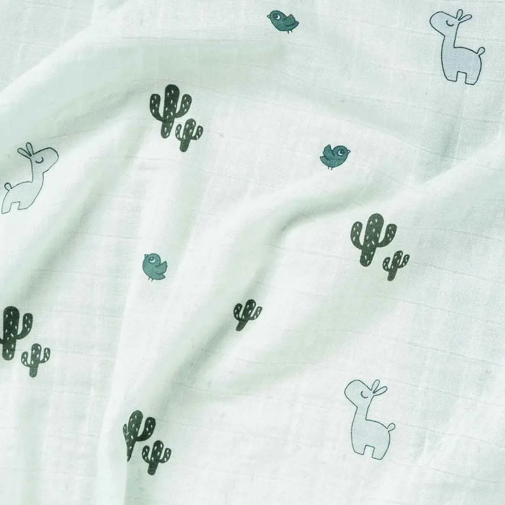 Done Deer® Pelena za povijanje Lalee Blue 120x120