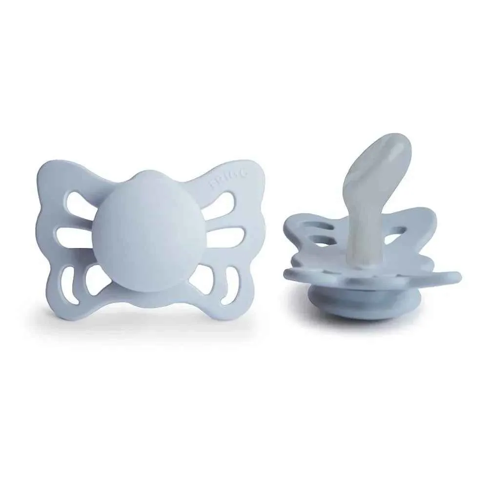 Frigg® Anatomska silikonska duda Butterfly Sage/Powder Blue (0-6m)
