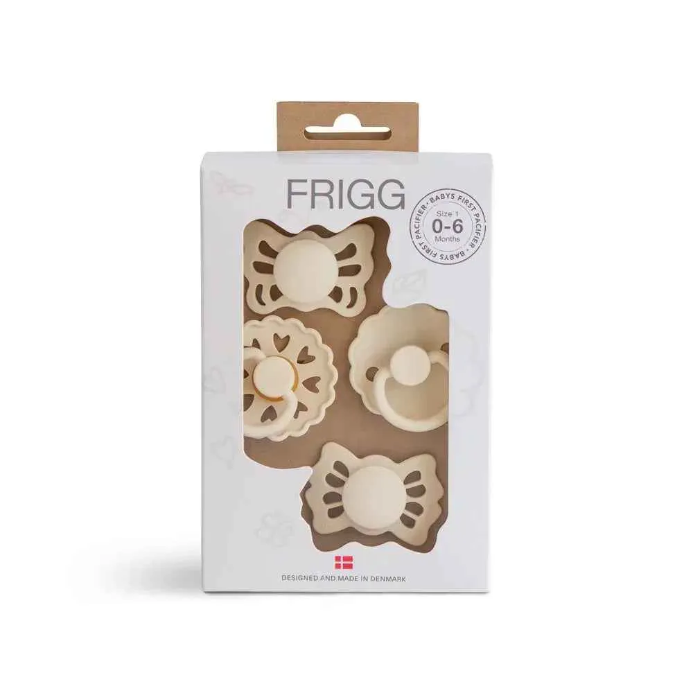Frigg® Baby First Pacifier kolekcija duda Floral Heart Cream