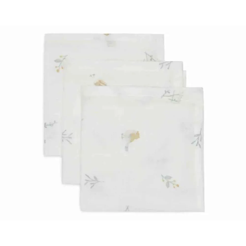 Jollein® Komplet 3 tetra pelene Lovely Birds 31x31 cm