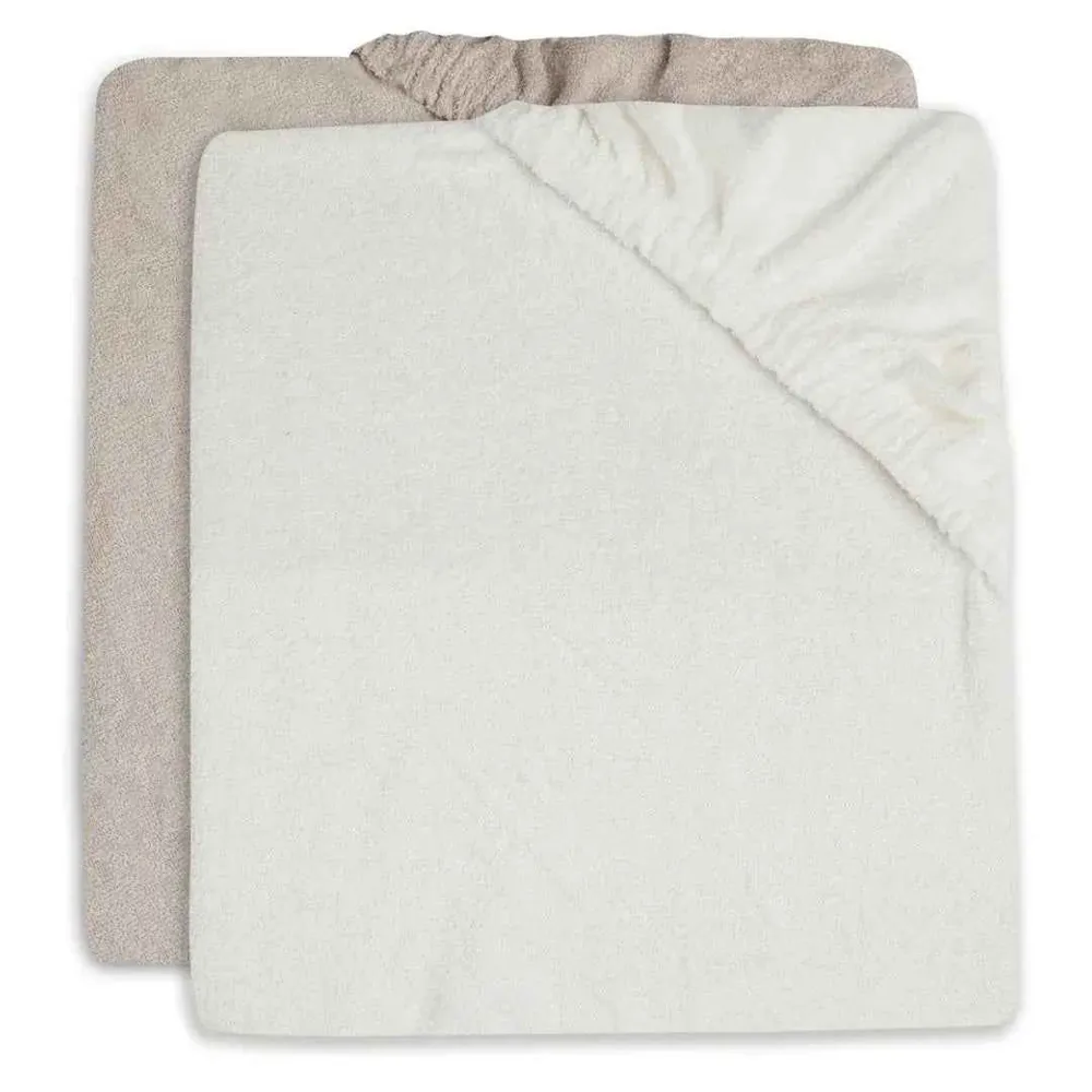 Jollein® Navlaka za podlogu za previjanje 2 komada Terry Ivory/Nougat