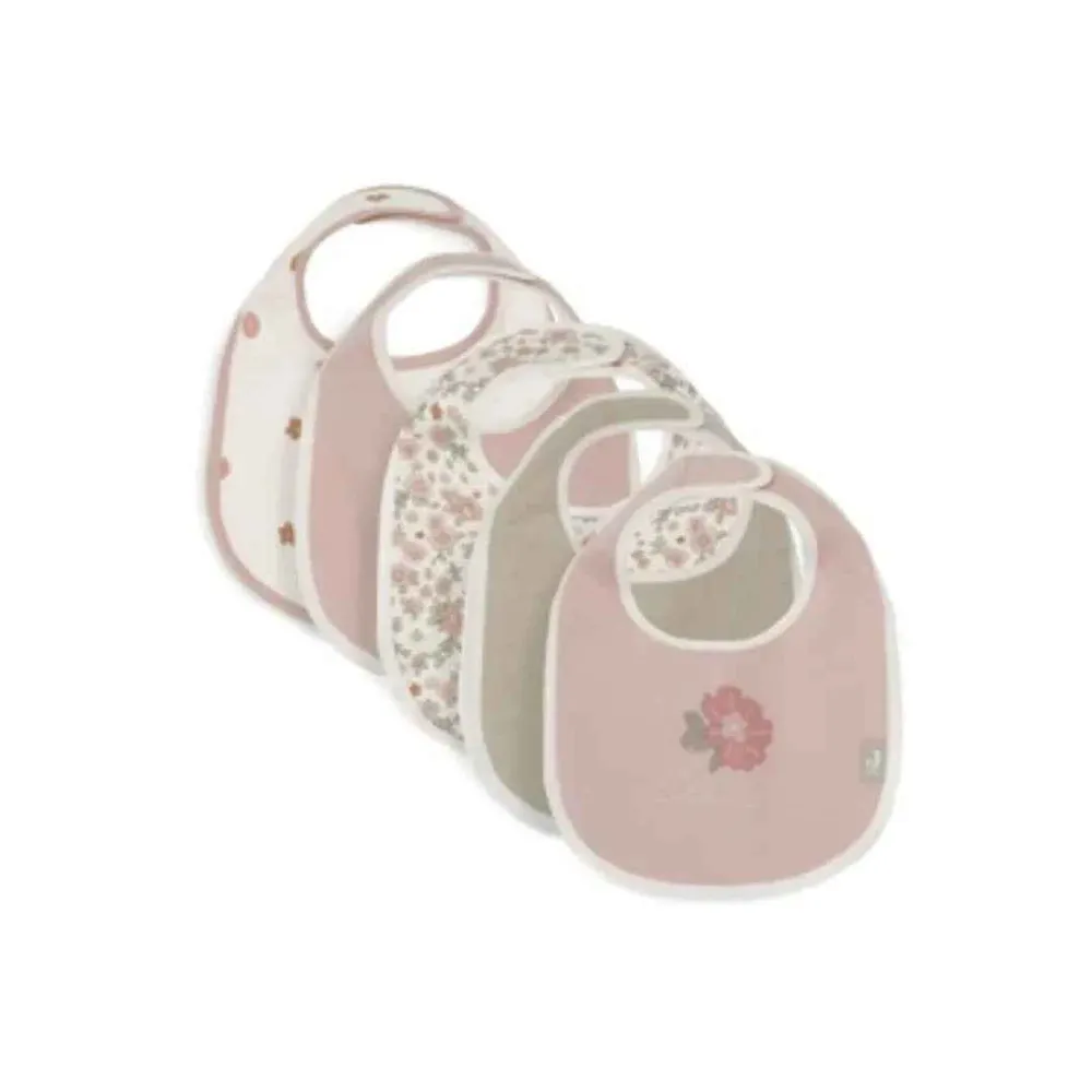 Jollein® Set podbradnjaka Retro Flowers 5 kom