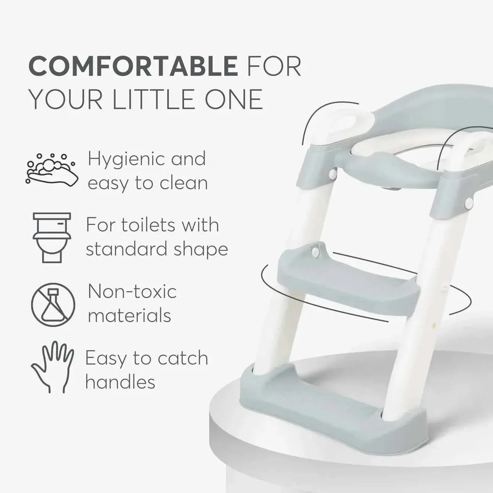 KikkaBoo® nastavak za WC školjku sa stepenicom Lea Gray