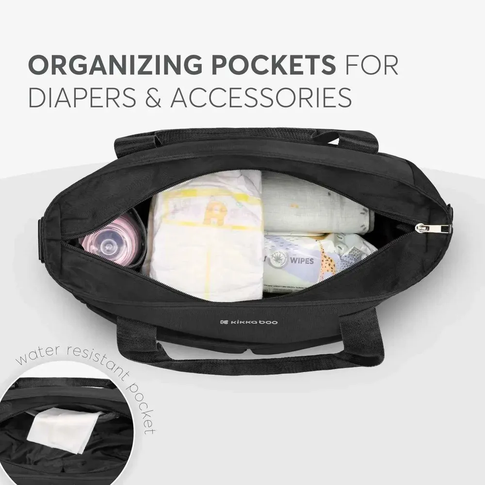 KikkaBoo® torba za previjanje Brielle Black