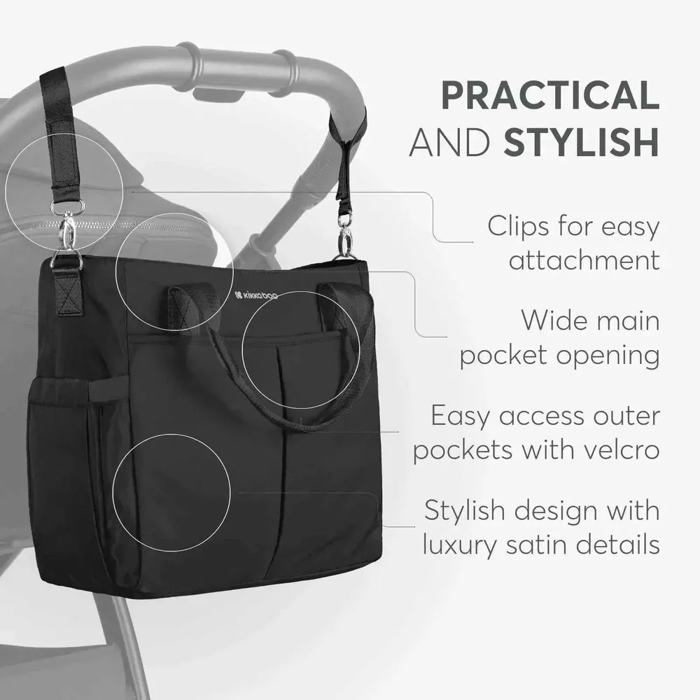 KikkaBoo® torba za previjanje Brielle Black